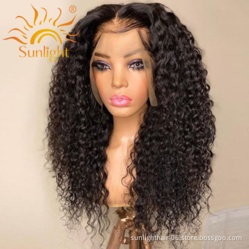 Wholesale Indian brazilian unprocessed Human Hair custom wig boxes with logo Water Wave curly 10a grade hair loose deep wave wig